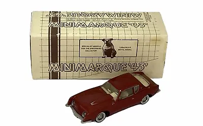 $129.50 • Buy Minimarque 43 1:43 Diecast Collectible Car No. 11 Red 1963 Studebaker Avanti