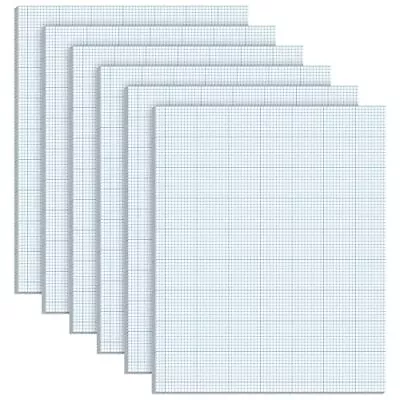 6 Pcs 8.5 X 11 Quadrille Pads 10 Squares Per Graph Paper Pad Engineer Grid Pa... • $42.95