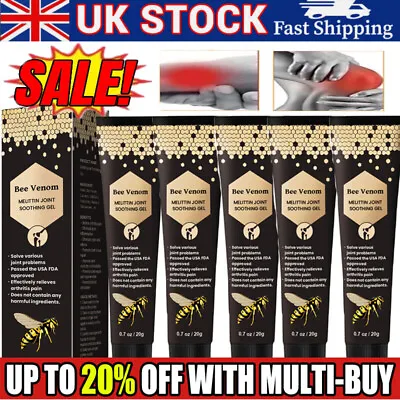 1-5X New Zealand Bee Venom Professional Treatment Gel Soothing Joint Pain Relief • £5.99