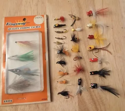 28 Vintage Fly Fishing Flies • $11.99