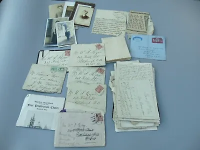 £76.50 • Buy LARGE ARCHIVE HANDWRITTEN LETTERS RYRIE FAMILY PITTSBURGH USA C1920