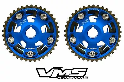 Vms Honda Prelude H22 Dohc Engines Adjustable Billet Cam Gears Pair Qty 2 Blue • $109.95