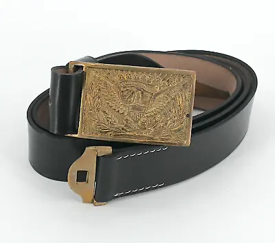 Union Civil War NCO & Mounted Services Belt With Two Piece Eagle Buckle • $29.99