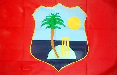 WEST INDIES CRICKET 5 X 3 FEET FLAG Polyester Fabric TEAM WINDIES CARIBBEAN • £5.50