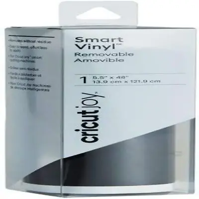 $8.11 • Buy Cricut Joy Smart Vinyl Removable For Cutting 5.5  X 48 , Black 