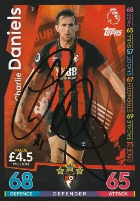 Charlie Daniels Hand Signed Bournemouth Football Trading Card • £2.50