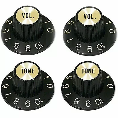 NEW VOLUME & TONE Witch Hat Knobs For USA Split Shaft Pots Gibson Epiphone GOLD • $14.99