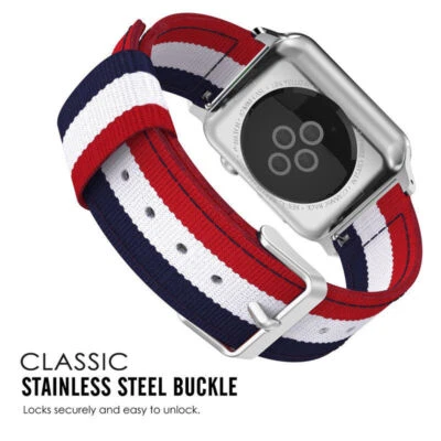 $8.99 • Buy Nylon Sport Band Strap For Apple Watch Series 8 7 6 5 4 3 IWatch SE 38 41 49mm 