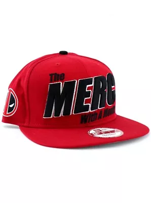 New Era Deadpool 9fifty Snapback Hat Merc With A Mouth Adjustable Marvel Red • $35.95