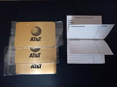 2 Pocket Compact Magnetic Close Gold Address Books In Sleeves AT&T Logo NEW • $7.99