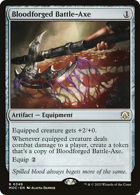 MTG Bloodforged Battle-Axe MOC #349 Rare • $1