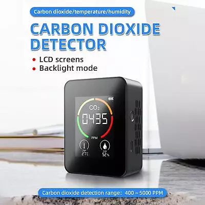 Portable CO2 Meter Air Quality Temperature Humidity Tester Air 3IN 1 Meter O5K2 • $25.43