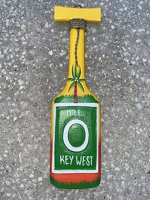 $15 • Buy Key West Paddle Hand Carved Wood Wall Art Home Tiki Bar Decor