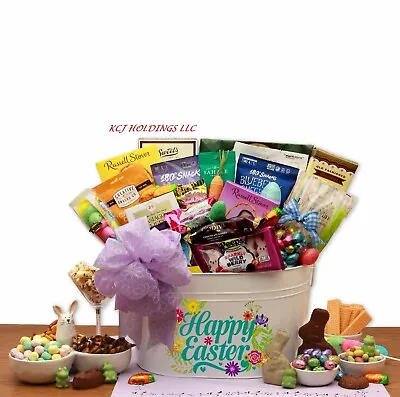 Our Best Easter Wishes Deluxe Gift Basket Easter Basket Filled Easter Basket • $85.95