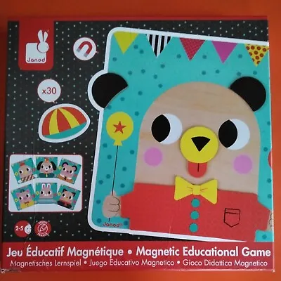 £14 • Buy Janod Magnetic Wooden Educational Game Kids Age 2-5 Years Complete Boxed Animal