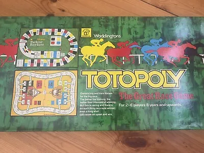 £15 • Buy Vintage Waddingtons Totopoly Horse Racing Game 1970s- Complete