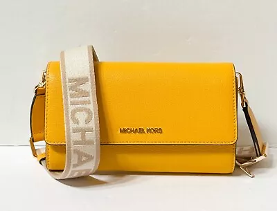 Michael Kors Jet Set Item Large Zip Around Wallet Shoulder Crossbody Bag • $120