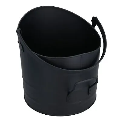 £24.46 • Buy Eclipse Style Black Coal Log Burner Scuttle Bucket Wide Mouth Fire Fireplace