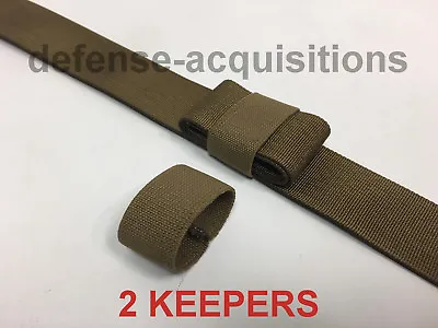 SET OF 2 Mil-Spec Elastic Strap Keepers Backpack Webbing For 1.5  Inch Straps   • $6.29