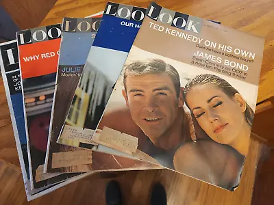 5x Vintage 1960s LOOK Magazine Lot #4 See Descrip For Issue Dates/numbers • $8.99