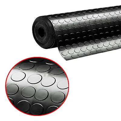 Rubber Sheet Sheeting Garage Flooring Matting Van Camper Roll Penny Coin 3MM THK • £113.99