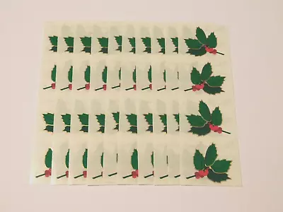 Mrs. Grossman's Lot Of 10 Strips ~Holly Reflections~ Christmas 2002 Stickers • $12.99