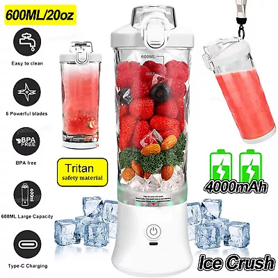 240W Portable Personal Blender Juicer Mixer Cup For Shakes/Smoothies Mit 6 Blade • $26.99