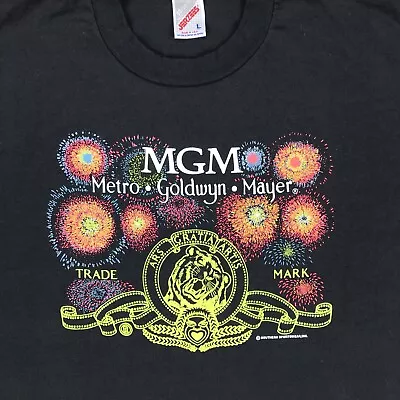 Vintage 90s MGM METRO GOLDWYN MAYER T-Shirt LARGE Movie Film Studio • $33.99