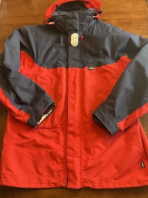 $125 • Buy XXL GILL Fact Patch 1N1J Coast Nylon Waterproof Sailing Hooded Jacket