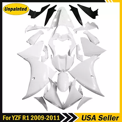 Unpainted Fairing Kit For Yamaha YZF R1 2009-2011 ABS Injection Molded Bodywork • $226.50