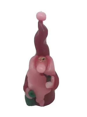 Vintage Northern Lights Candles- Pink Red Wizard Candle Smoking Pipe Wax Figure • $11.99