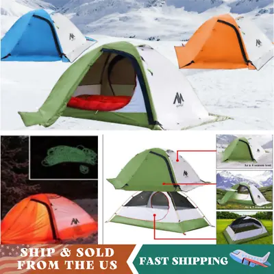 4 Season Waterproof Camping Tent 2 Person Ultralight Hiking Backpacking Shelter • $99.99