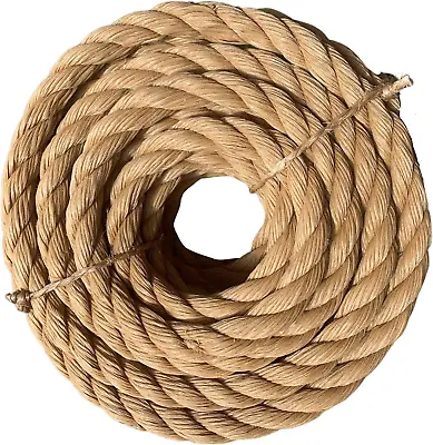 ATERET Twisted ProManila - UnManila Rope I 1/4 Inch X 100 Feet I 3 Strand Synthe • $22.90