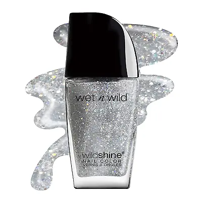 Wet N Wild Wild Shine Nail Polish Kaleidoscope Glitter Top Coat Nail Color • $3.90