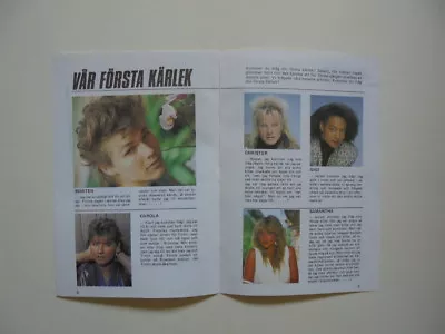 Morten Harket Aha Samantha Fox Carola Cuttings Clippings Sweden Swedish 1980s • $7.99