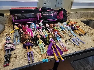 Huge Lot 100+Monster High Dolls Shoes Outfits Accessories LOOK AT ALL PICTURES • $444