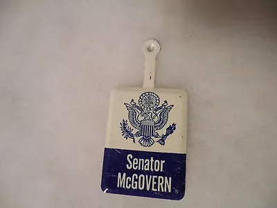 George McGovern Pin Back Button Tab South Dakota Senate Senator Local Campaign . • $7.99