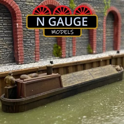 N Scale Gauge Steam Canal Barge 1:148  Steamer Coal Tug Narrow Boat 1:160 • £11.99