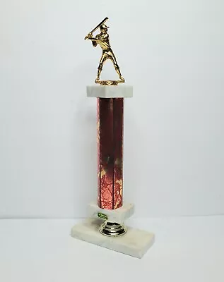Vintage Fine Marble Base Baseball Trophy Made In Italy 16  • $52
