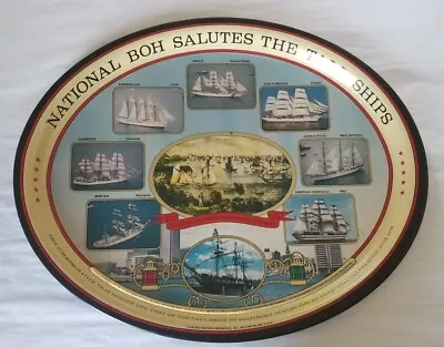 NATIONAL BOH SALUTES THE TALL SHIPS 1976 BiCentennial - Beer Tray - NEW !  • $18.50