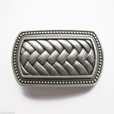 Silver Plated Irish Celtic Knot Metal Fashion Belt Buckle • $16.95