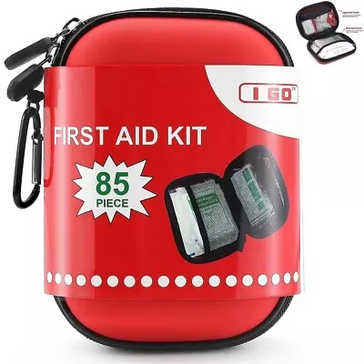 I GO 85 Pieces Hard Shell Mini Compact First Aid Kit Small Emergency Survival  • $24.13