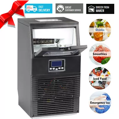 SMAD 88lbs Commercial Ice Machine Bar Ice Maker Undercounter Restaurant Ice Cube • $399