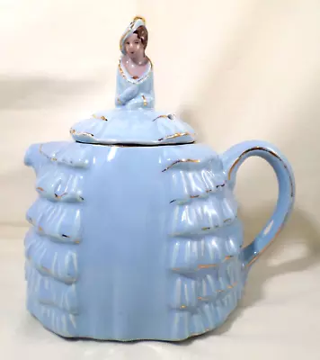 VINTAGE China JAMES SADLER Teapot DAINTEE LADYEE Painted Face CRINOLINE LADY • £38