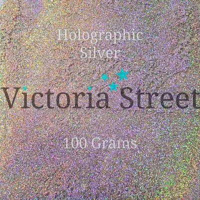 £5.99 • Buy Fine Glitter - Holographic Silver - 100 Grams Wall Paint Additive SALE