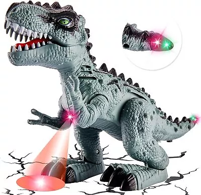 Kids Dinosaur Toys T-Rex Toy Electric Walking Dinosaur Toy Roaring Dinosaur Gift • £9.79