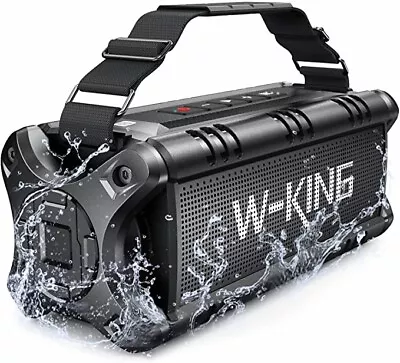 W-KING 50W (70W Peak) Bluetooth Speaker Portable Wireless Speakers Waterproof • £99.85