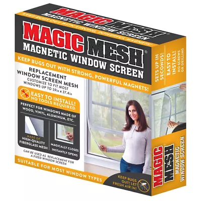 Magic Mesh Magnetic Window Screen EA • $29.98
