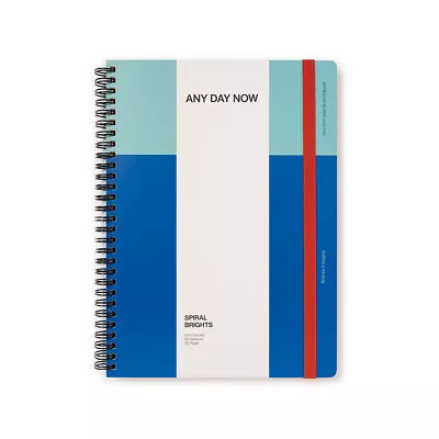 Any Day Now Dot Grid B5 Spiral Notebook 80gsm Paper Journal 192 Pages Mint/Blue • $32