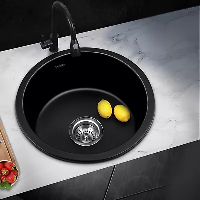 Welba Kitchen Sink Basin Granite Stone Sink Bathroom Laundry Single Double Bowl • $115.51